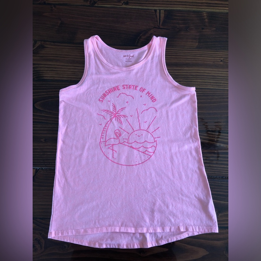 Cat & Jack girls “Sunshine state of mind” tank-top